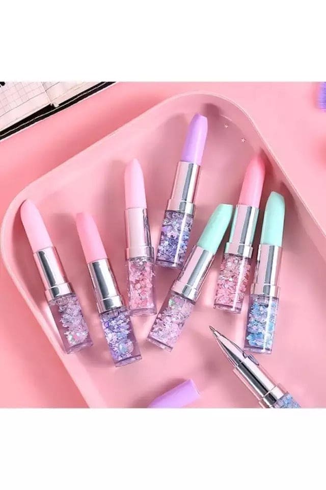 Creative Lipsticks Gel Pen, Shape Glitter Gel Pen, Pretty Pink Girls Lipstick Gel Pen Creative Lipsticks Gel Pen, Shape Glitter Gel Pen, Pretty Pink Girls Lipstick Gel Pen